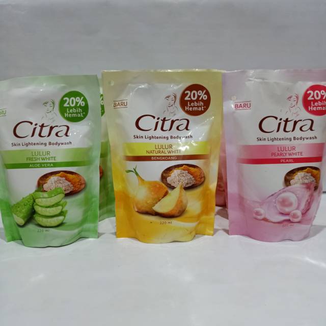 Sabun Citra Lightening Body Wash 220 ml