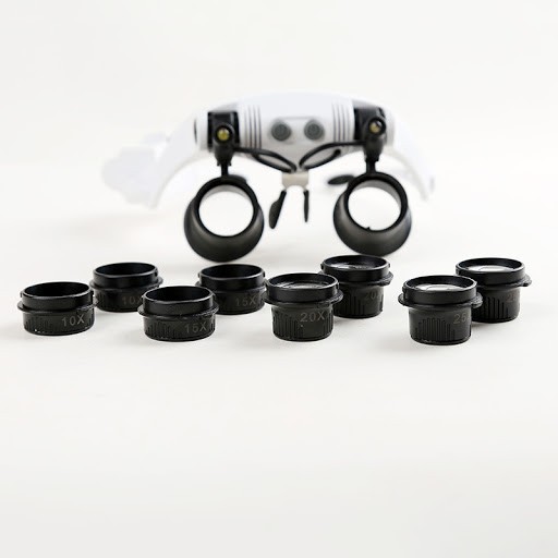 COVID 3A Magnifier Lup Luv Kacapembesar Kacamata Kaca Pembesar LED