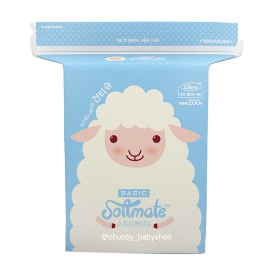 Softmate Tissue Basic Baby Wipes [200's] TISSUE BAYI PREMIUM