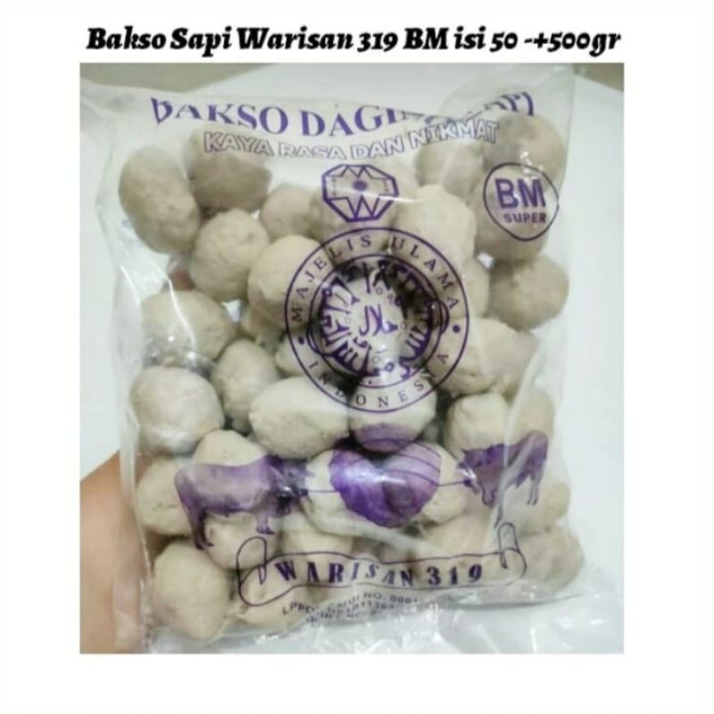 Bakso Warisan BM isi 50 ( Kemasan Ungu )