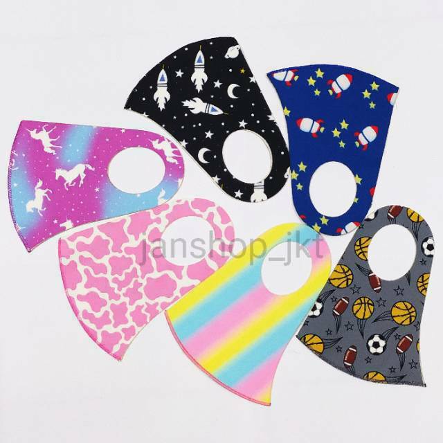 COD MASKER ANAK ISI 6 PC SCUBA K-POP STYLE KARAKTER