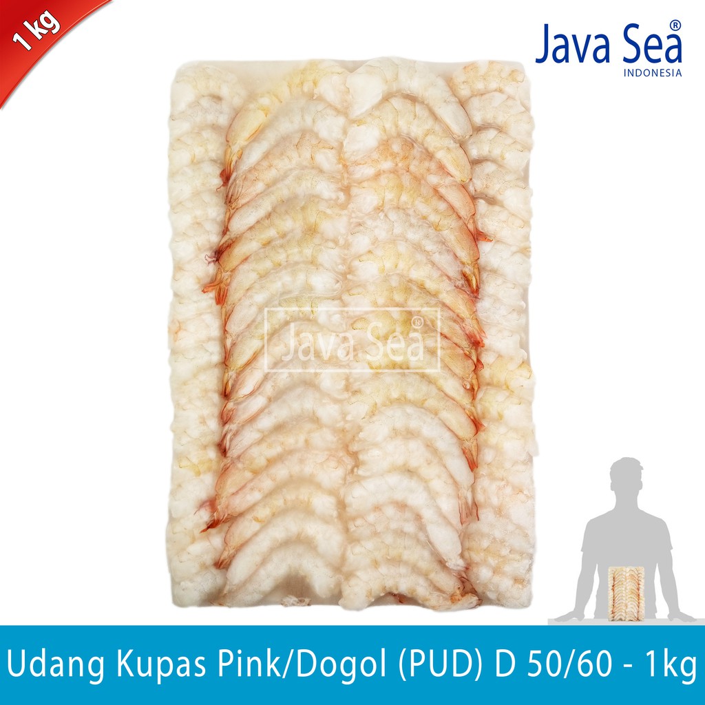 

Udang Laut Pink Kupas PUD D 50/60 pack 1kg Java Sea