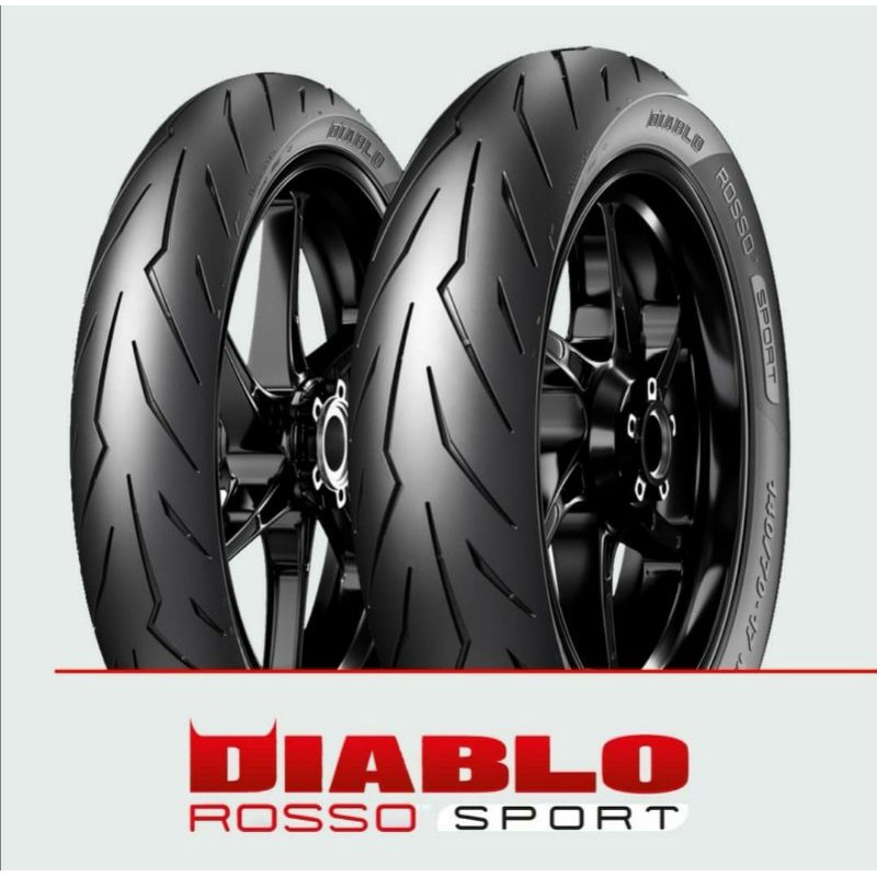 paket ban sepasang vario, beat, mio PIRELLI DIABLO ROSSO SPORT 80/90-14 & 90/90-14
