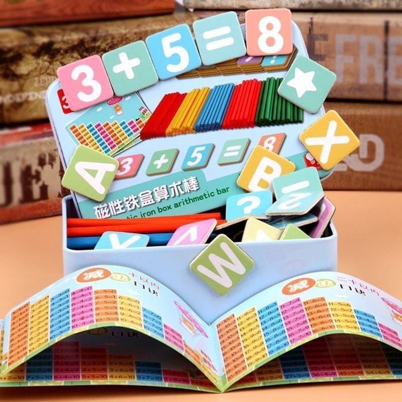 

Learning Kit (Mainan edukasi anak) kayu berhitung | huruf alfabet