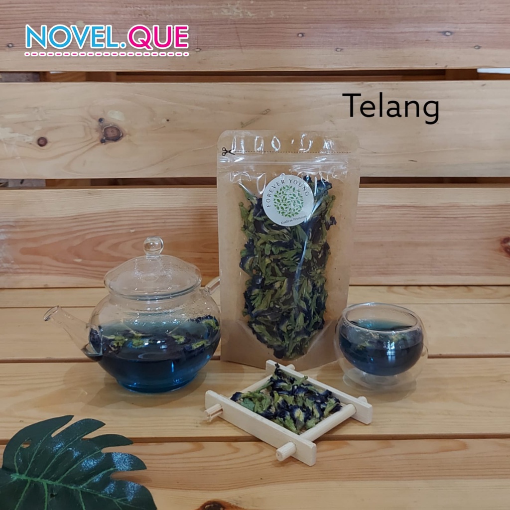 

Teh Kering Teh Bunga Teleng Organik Dried Butterfly Pea Flower