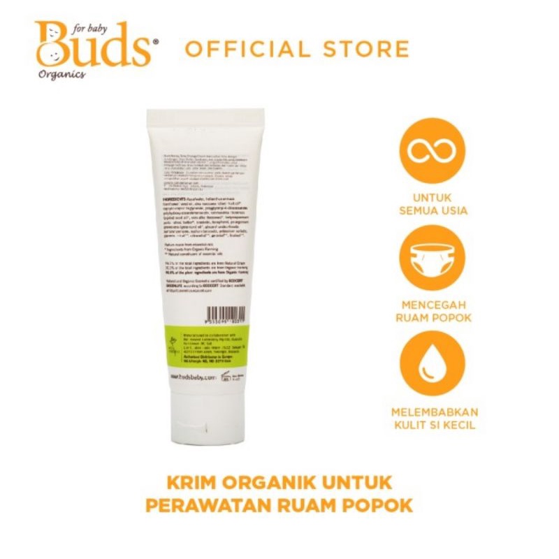 Buds Organics Everyday Nappy Time Change Cream 75 ml - Krim Ruam Popok