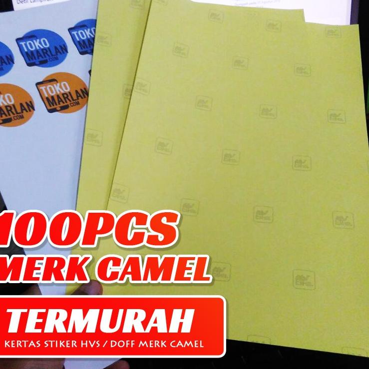

Kejutan Favorit Kertas Sticker Stiker HVS / Doff F4 & A4 Isi 100 Lembar