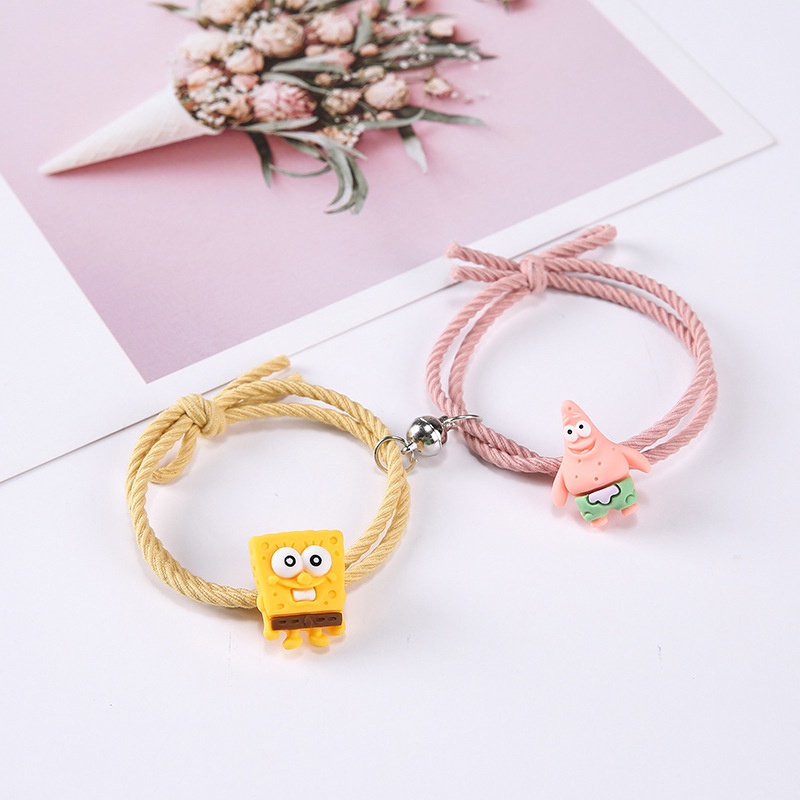 [✅READY STOCK] ❤️2 Pcs Gelang Magnet Couple Gelang Tali Karet Magnet Desain Astronot Untuk Pria Dan Wanita Gelang Magnet Couple Bracelets Fashion Simple Penjualan Panas Mode