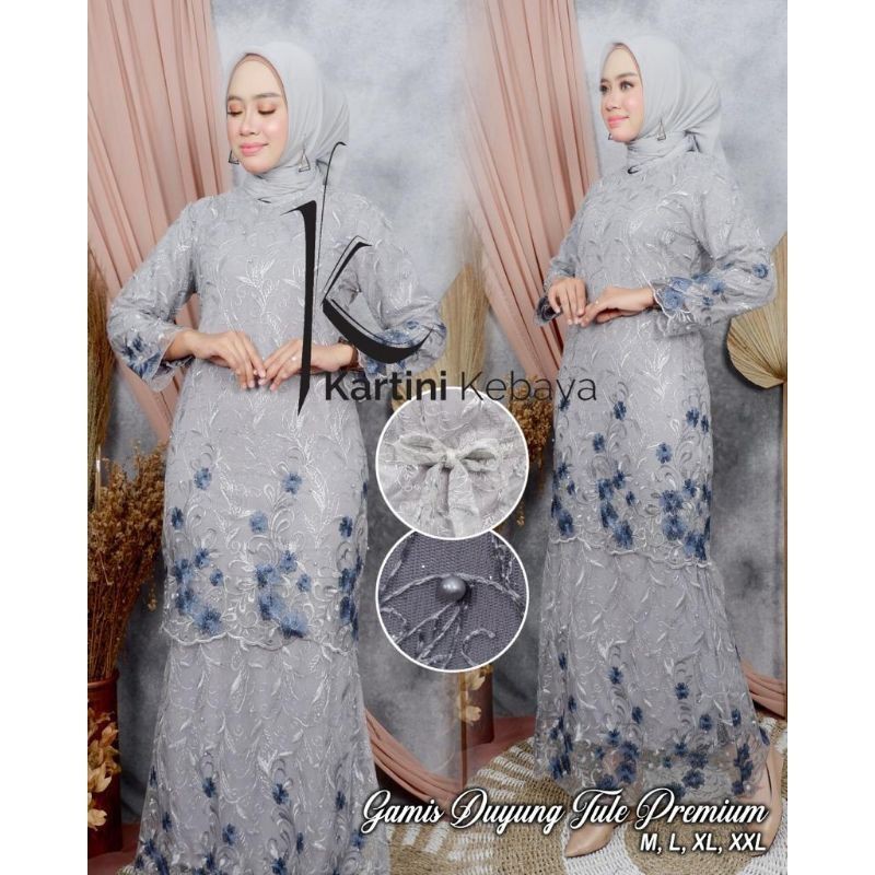 REALPICT PRODUK ORIGINAL/GAMIS DUYUNG TULLE PREMIUM/DRESS MEWAH KONDANGAN