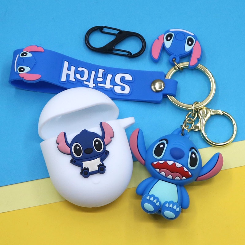 Casing Silikon Motif Stitch Untuk Earphone Wireless Bluetooth Xiaomi Redmi AirDots 3 Pro