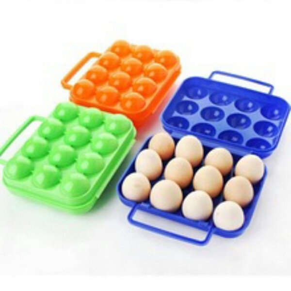 Egg Holder Case isi 12 tempat telur outdoor camping