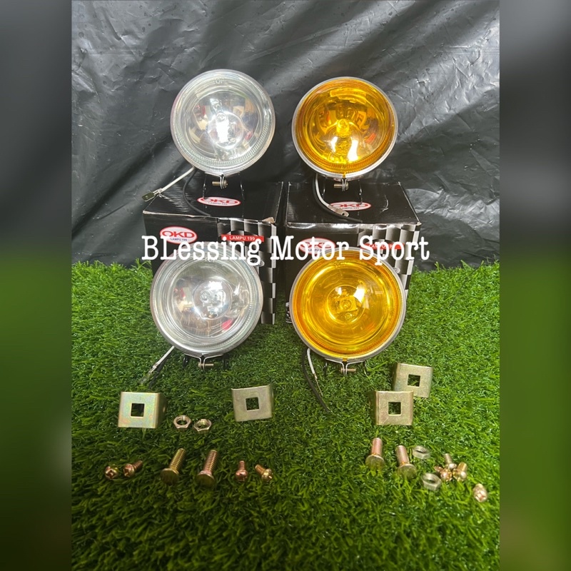 Lampu Tembak Kabut Bulat / Lampu Sorot / Foglamp Bulat Universal Motor Mobil Terang