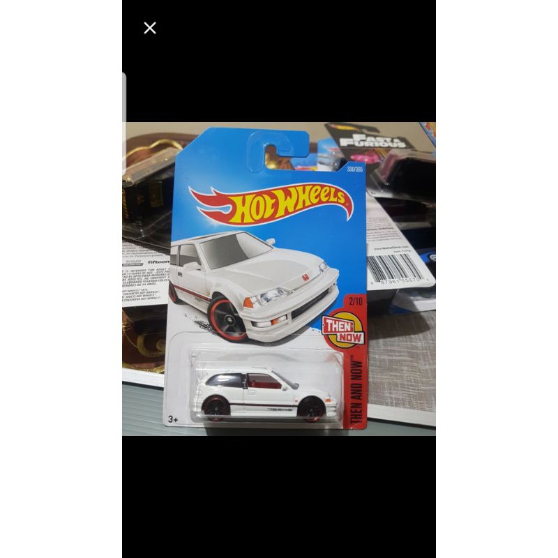 hot wheels 90 honda civic ef -putih