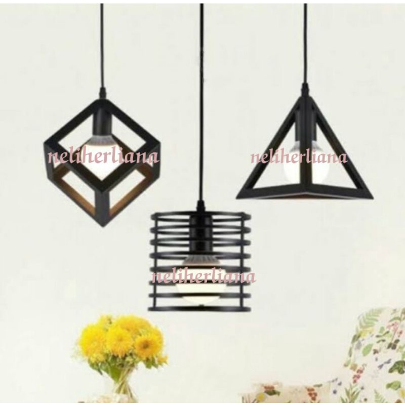 lampu gantung 3in1 model campur