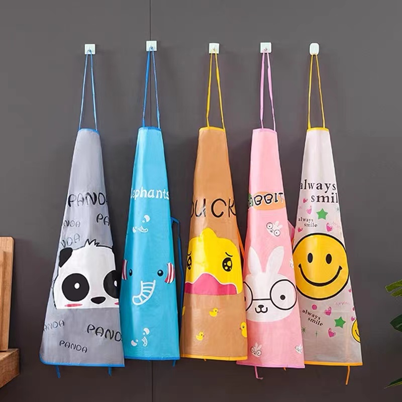 (Hello Girl)D20 Apron Masak Celemek Dapur Anti Air Motif Kartun Import