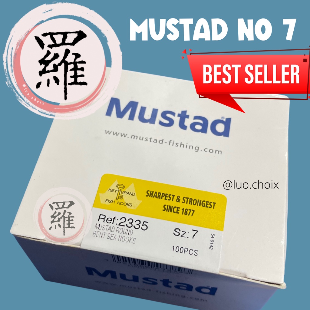 Kail Mata Pancing Mustad 2335  no 7 Original