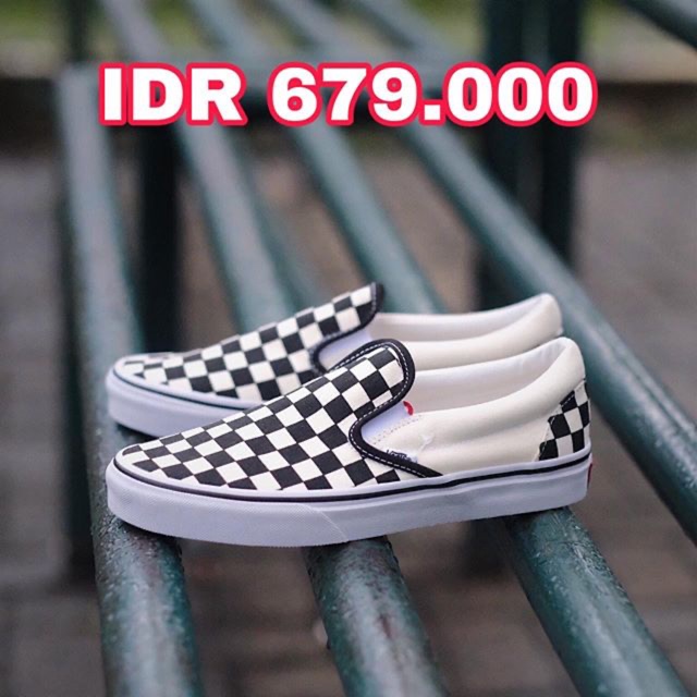 VANS SLIP ON CHECKERBOARD