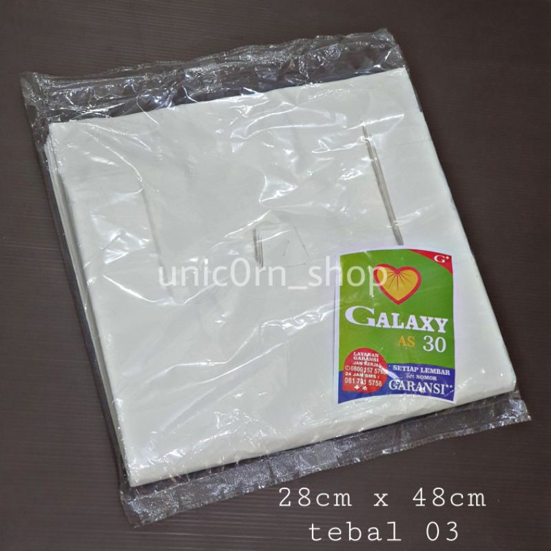 Kantong Plastik Kresek 28x48x03 Putih