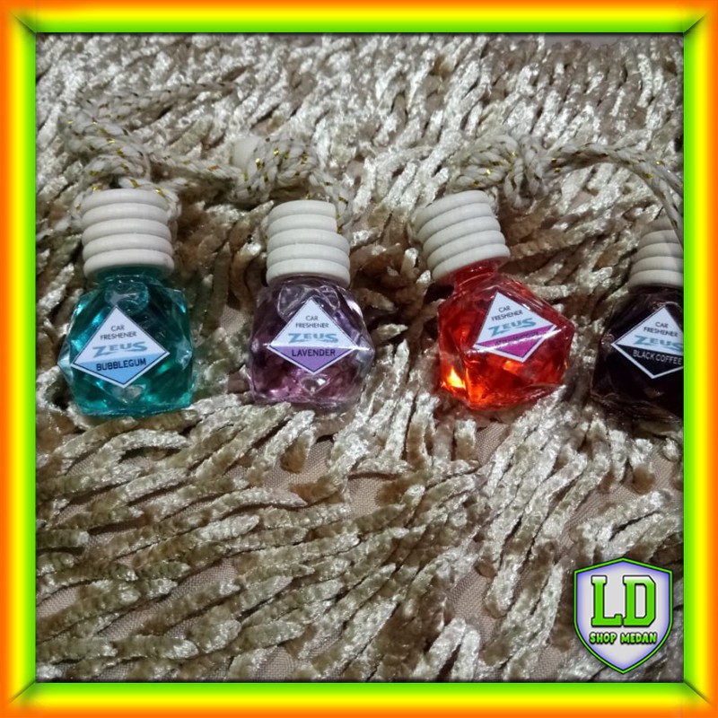 Zeus Parfum mobil cair botol siku unik/ parfum gantung botol/pengharum ruangan mobil aroma kopi buah