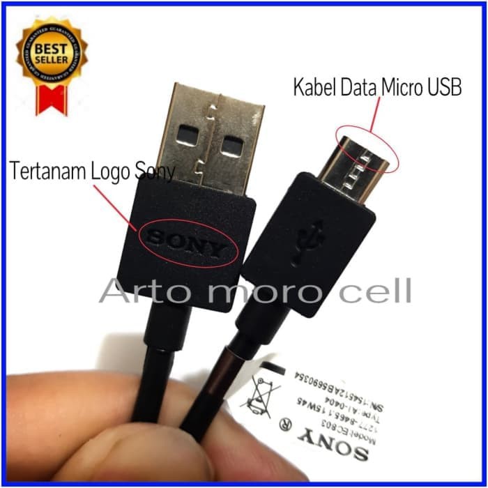 Kabel Data Sony Xperia XA XA Ultra XA Dual ORIGINAL 100% Micro USB