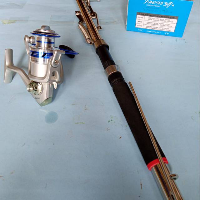 Joran laut 2.1 + Reel Yumoshi AL 4000