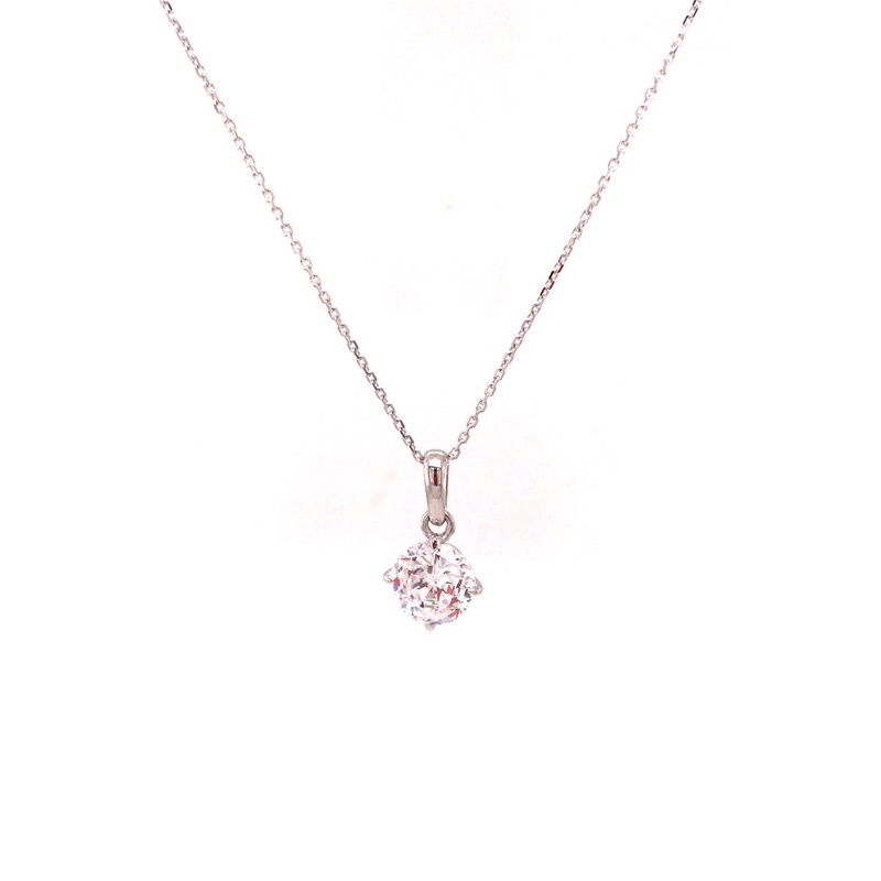 Hala Gold Liontin Solitaire White Gold -18k