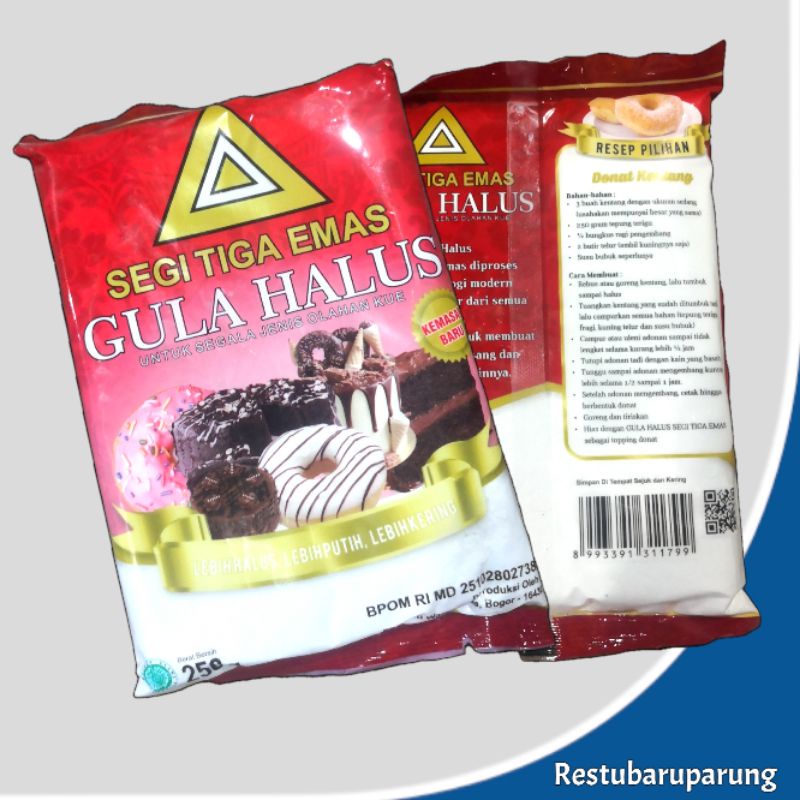 

Gula Halus Segitiga Emas 250gr