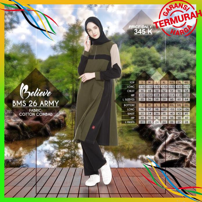 OLAHRAGA BAJU OLAH RAGA MUSLIMAH BMS 26 TERBARU BAYAR COD