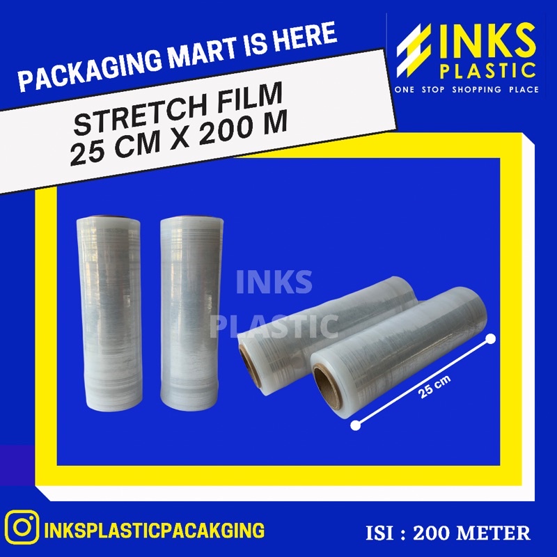 

PLASTIK WRAP WRAPING FILM/STRETCH FILM 25 CMX200 M