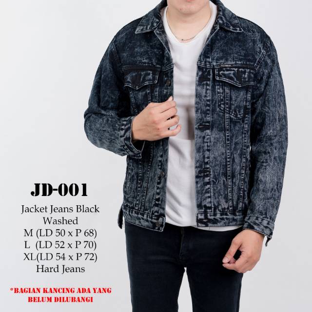 Jacket Jeans Black Washed