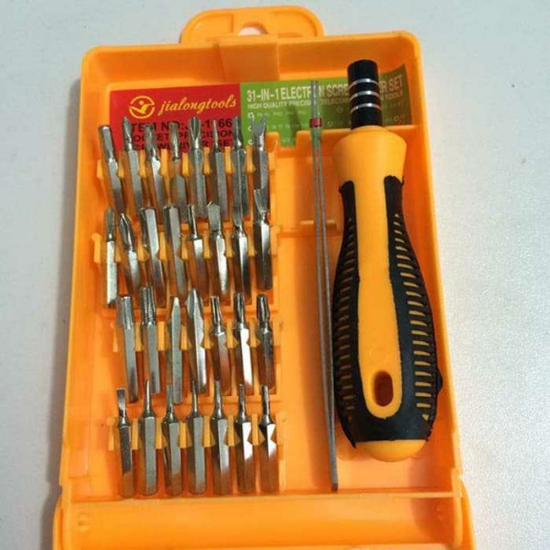 OBENG SET 32 IN 1 + PINSET REPARASI HP COMPUTER SCREW SET KOMPUTER LAPTOP