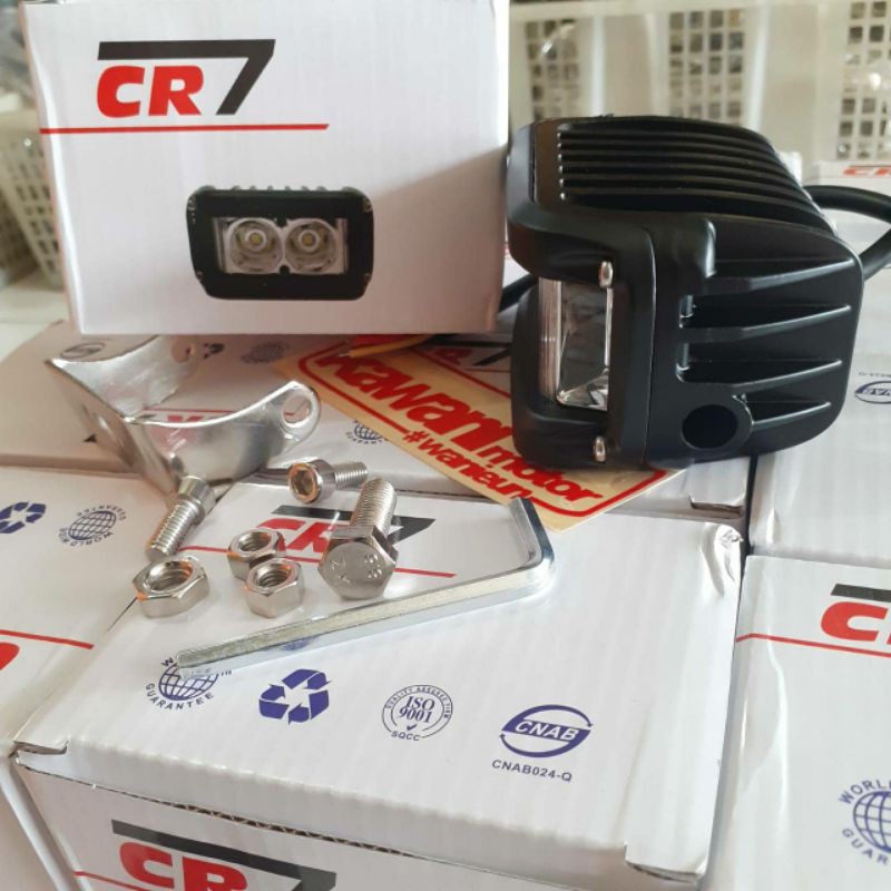 Lampu LED dua mata cr7 strobo biru terang focus motor mobil PNP RX KING RXS RXK RX SERIES STYLE