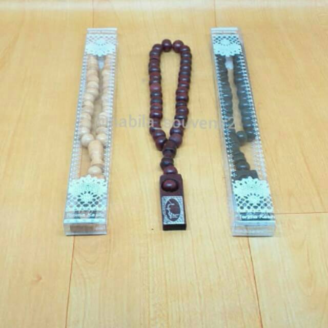 Souvenir pernikahan/souvenir haji tasbih kayu