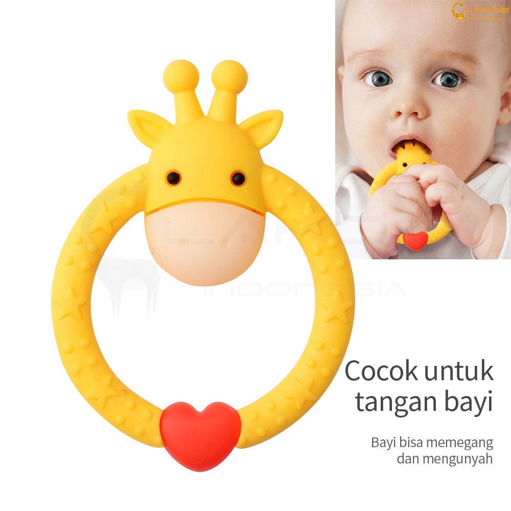 LAKOE Teether bayi /gigitan bayi model jerapah BPA Free