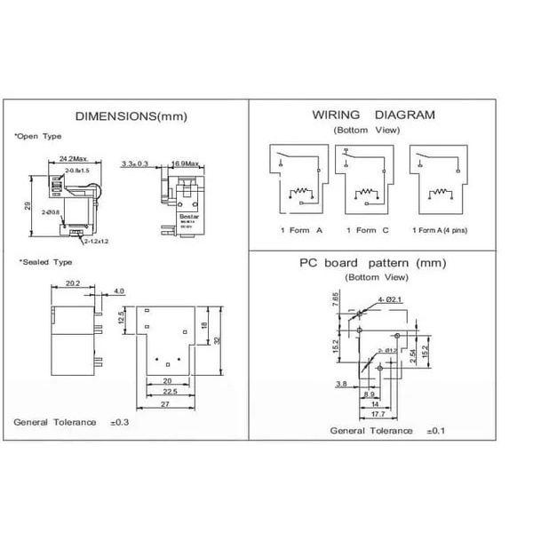 Relay Songle 5V 5 V 5 volt Kodok 6 Pin 6p max arus 30A 30 A ampere