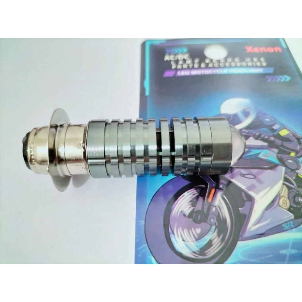 H6 Laser Xenon dan H6 Laser HJG, Bohlam LED Matic dan motor Bebek tipe Bohlam H6 kaki 1 cahaya fokus