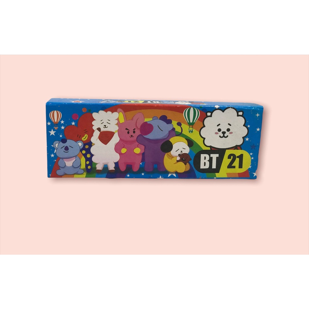 TEMPAT PENSIL / KOTAK PENSIL DUS MAGNET - PENCIL CASE BOX BT$ BT2I MERAH BIRU HIJAU UNGU HIJAU MERAH - RED BLUE PURPLE GREEN