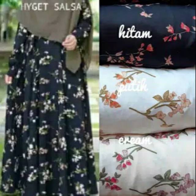 Gamis murah/gamis hyget/gamis  hyget(GAMIS SAJA TANPA HIJAB)