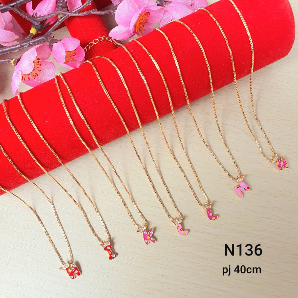 TERLARIS Kalung Anak Bandul Huruf N136