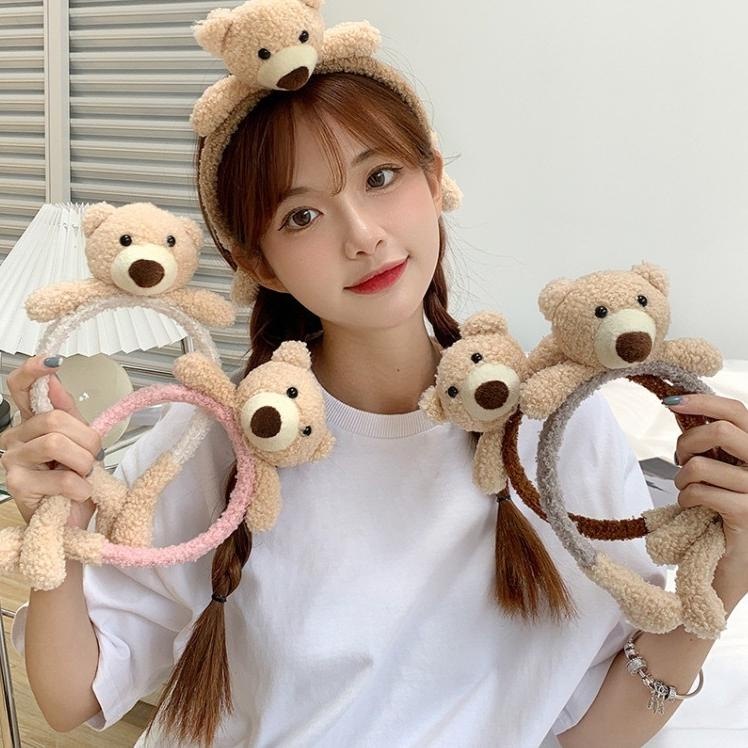 BANDO KOREA ANAK PEREMPUAN WANITA BANDANA BEAR HEADBAND AKSESORIS RAMBUT FASHION IMPORT AK87