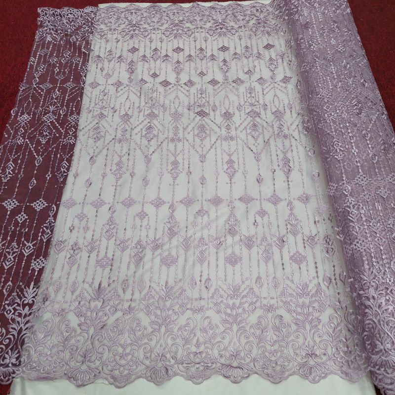 Tille Sapto/Bahan Tille Sapto/Kain Tille bordir motif Sapto/COD