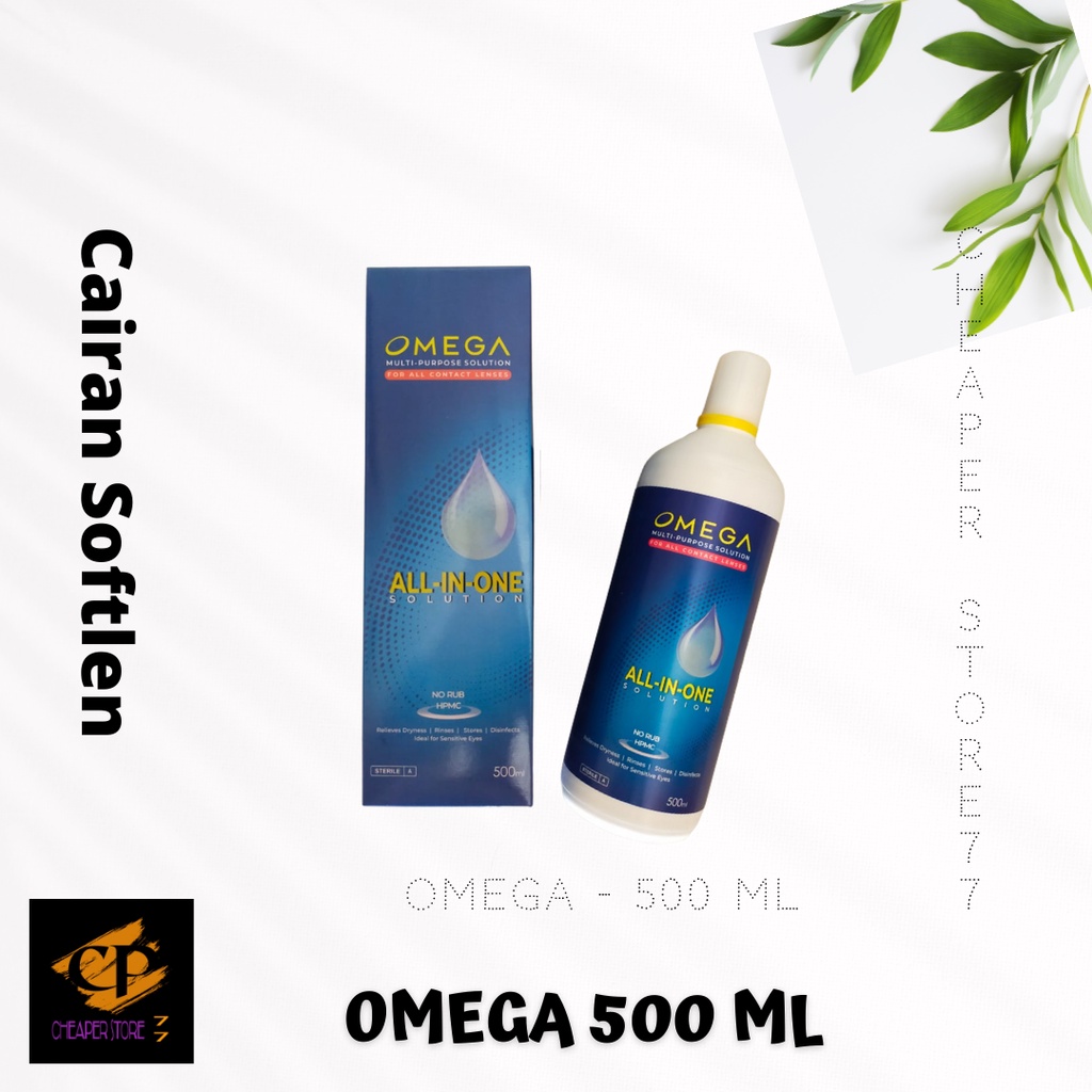 CAIRAN PENCUCI SOFTLENS OMEGA 500 ML