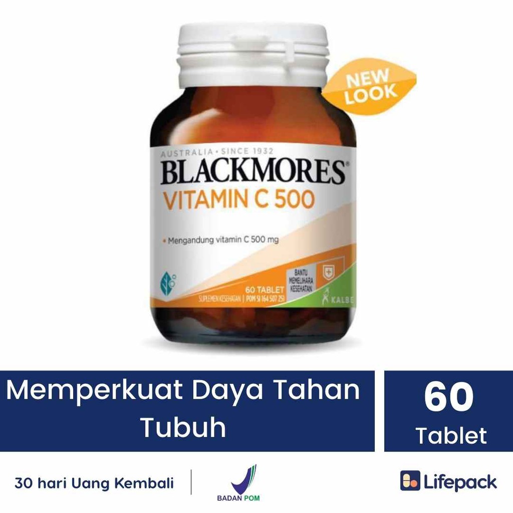 BLACKMORES VITAMIN C 500MG - Daya Tahan Tubuh-60 Tablet