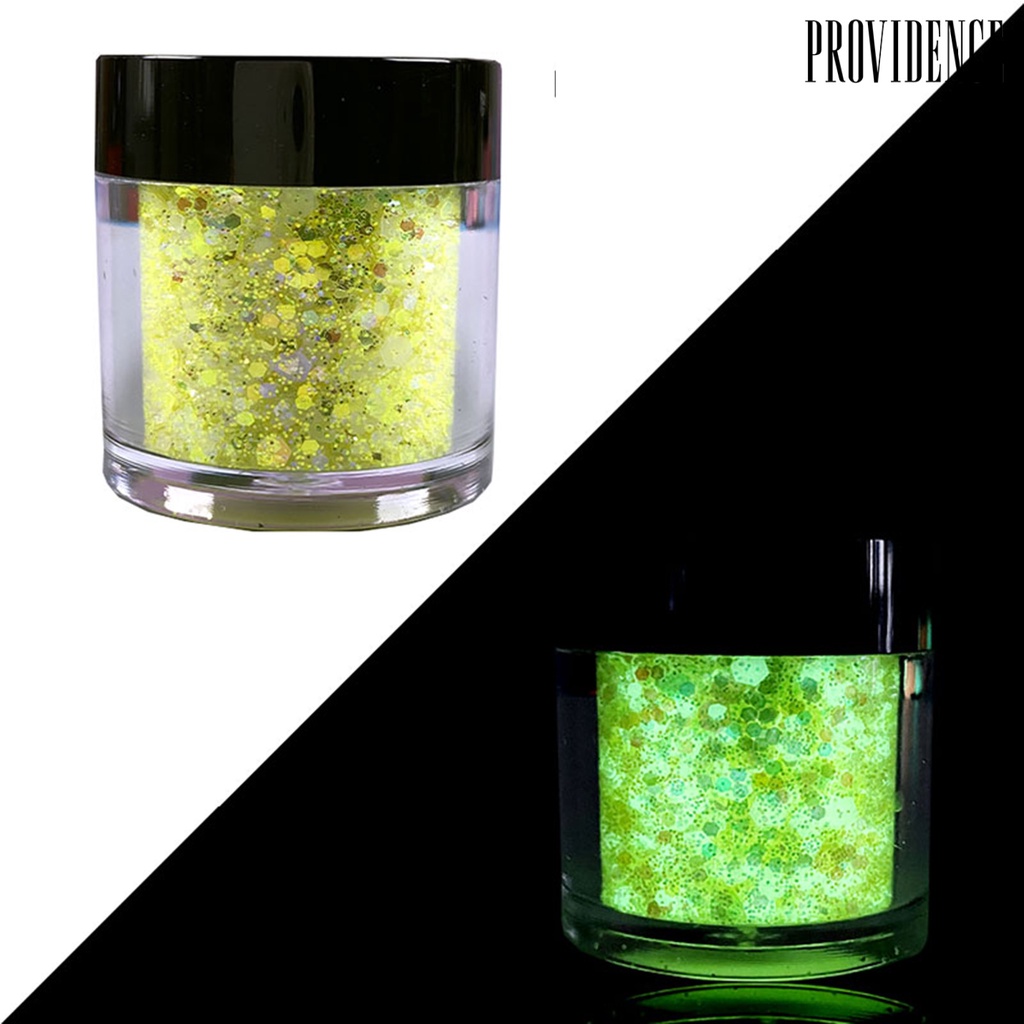 1 Botol Serpihan Glitter Glow In The Dark Untuk Dekorasi Nail Art