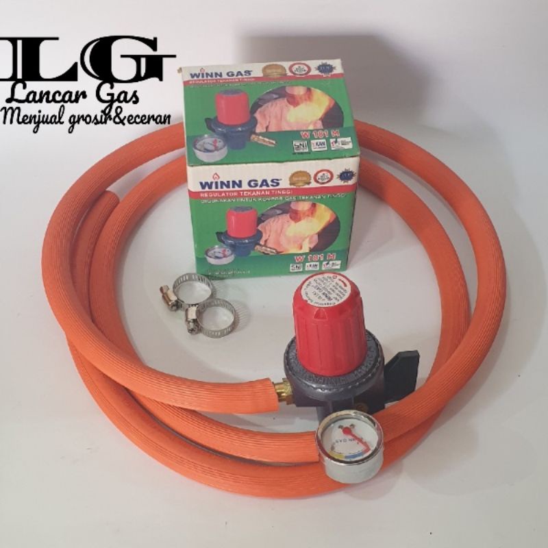 Regulator gas Tekananan tinggi dan selang gas lpg - Regulator kompor jos