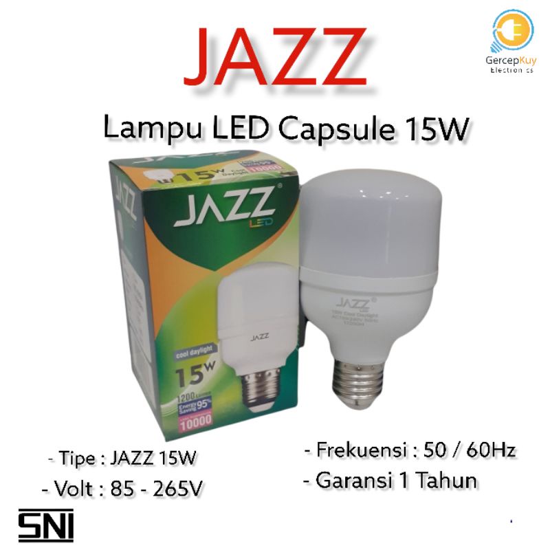 Lampu LED Capsule JAZZ 15 Watt PUTIH E27