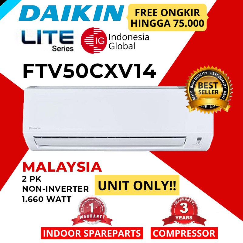 AC DAIKIN 2 PK FTV50CXV14 MALAYSIA