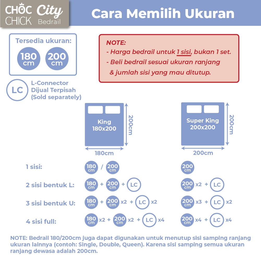 Choc Chick CITY Bedrail (Multi Purpose Bedrail)