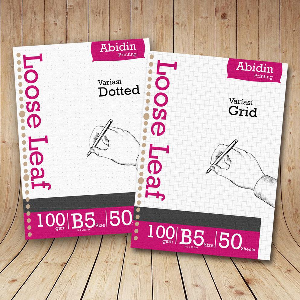 

NEW Loose Leaf 100 GSM B5 Grid/Dotted Free Bubble