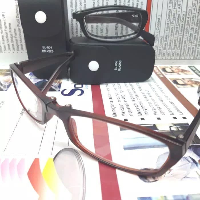 Unik Kacamata baca lipat unik/kacamata baca plus pria dan wanita Limited